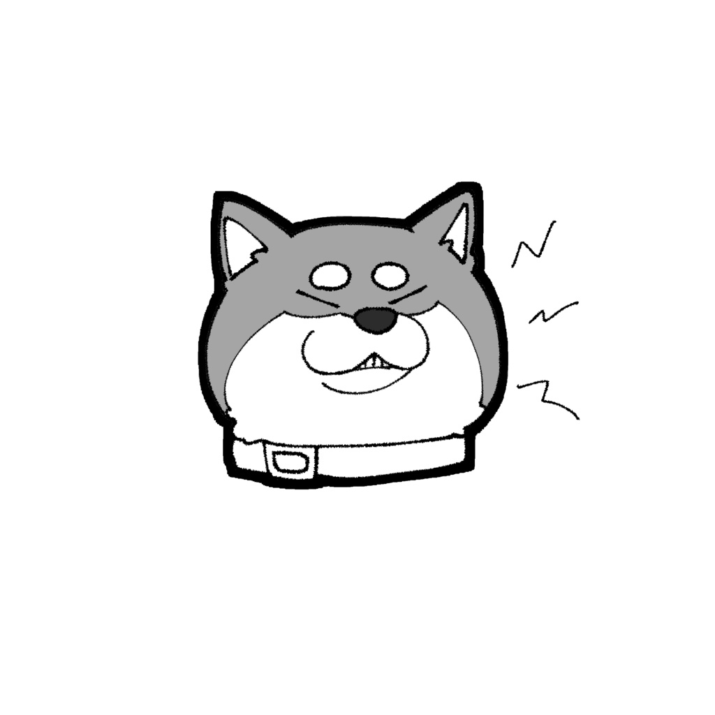 黒柴変顔スウェット