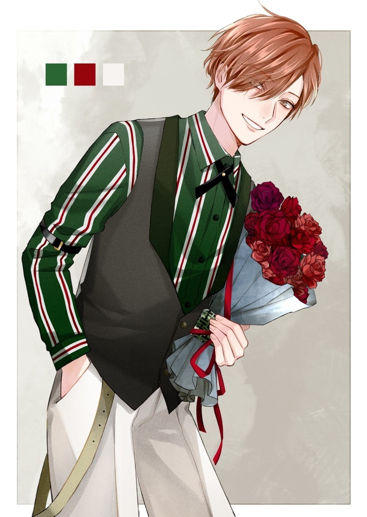 RETRO BOYS FASHION BOOKキャンバスプリントH