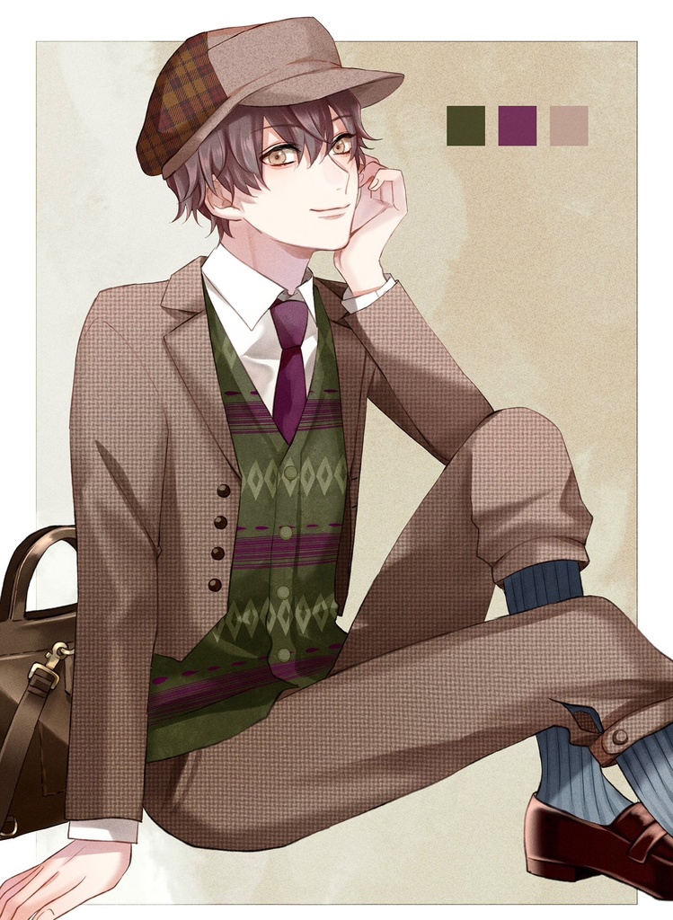 【ポストカード】RETRO BOYS FASHION 【A】