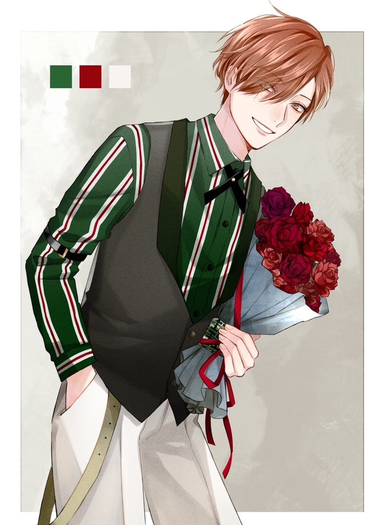 【ポストカード】RETRO BOYS FASHION 【H】