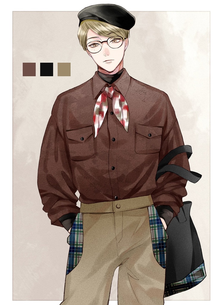 【ポストカード】RETRO BOYS FASHION 【J】