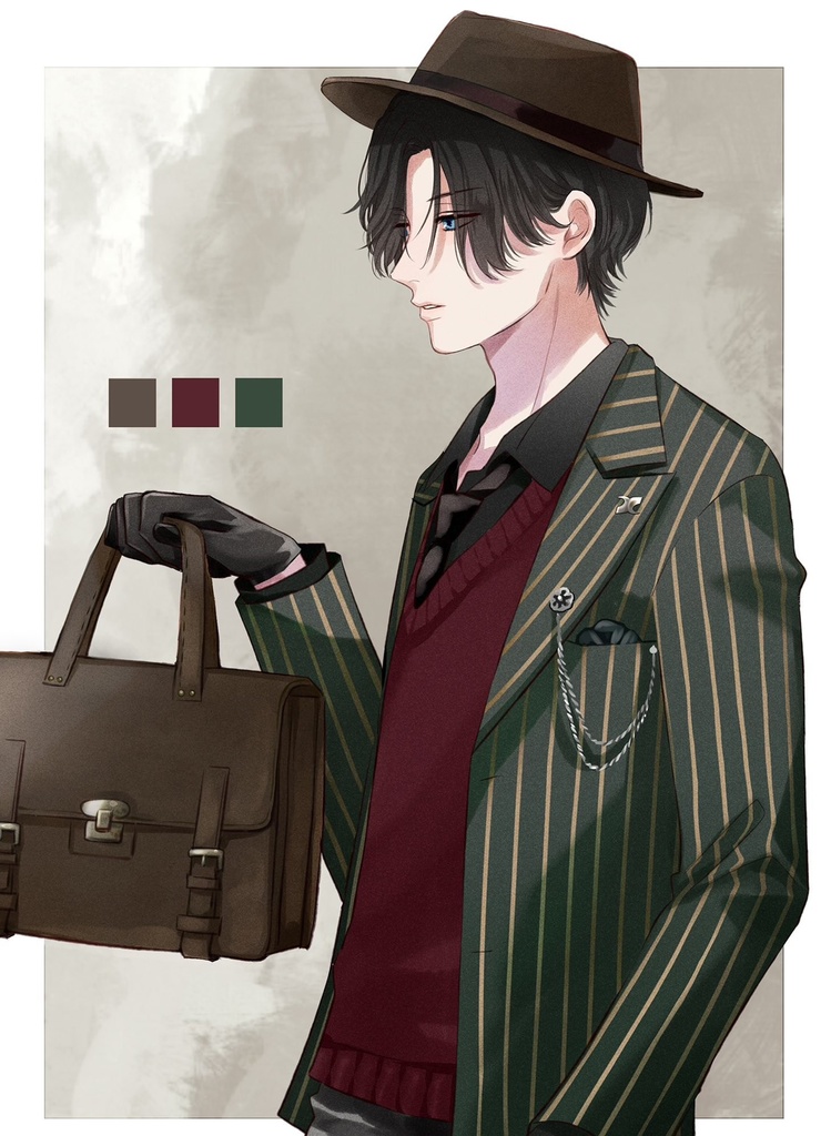 【ポストカード】RETRO BOYS FASHION 【K】