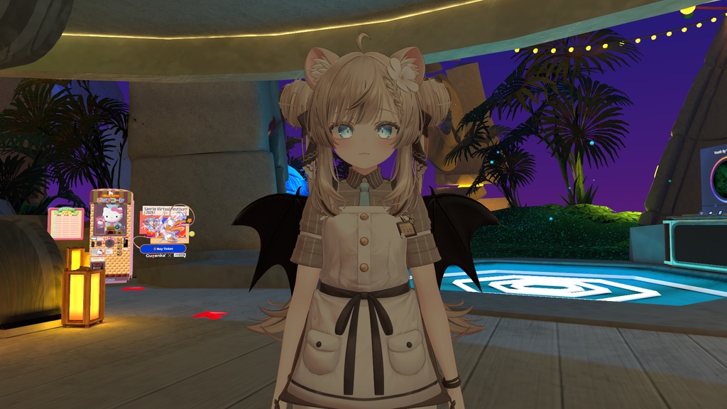 【VRChat想定】コウモリの羽