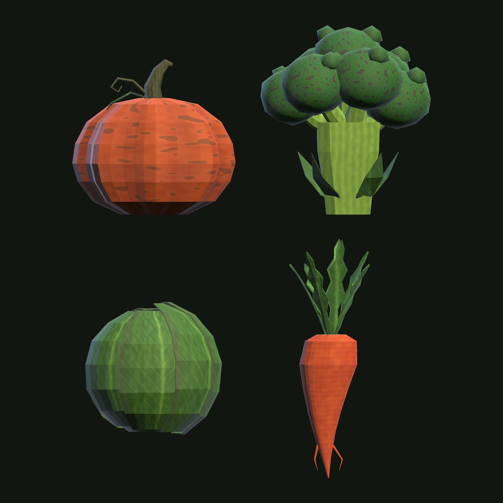 【VRChat想定】【無料】デス野菜セット