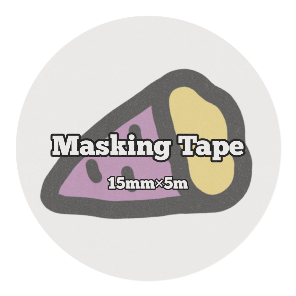 さつまいも柄マスキングテープ15mm