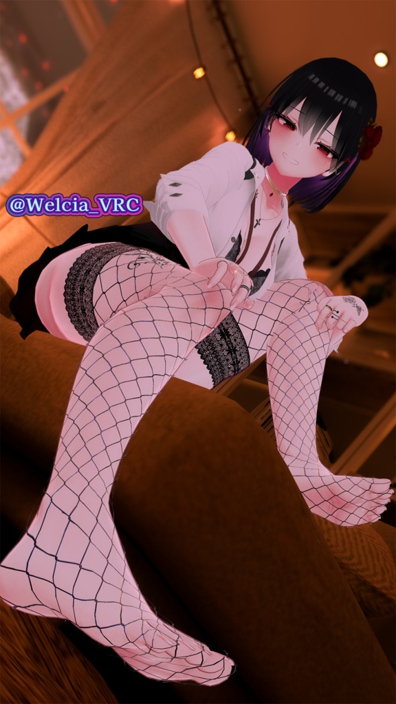 【3.0 Update!】「Kikyo / Selestia / Karin」【ModularAvatar】脱げる靴下 ~Stocking Slider 3.0~