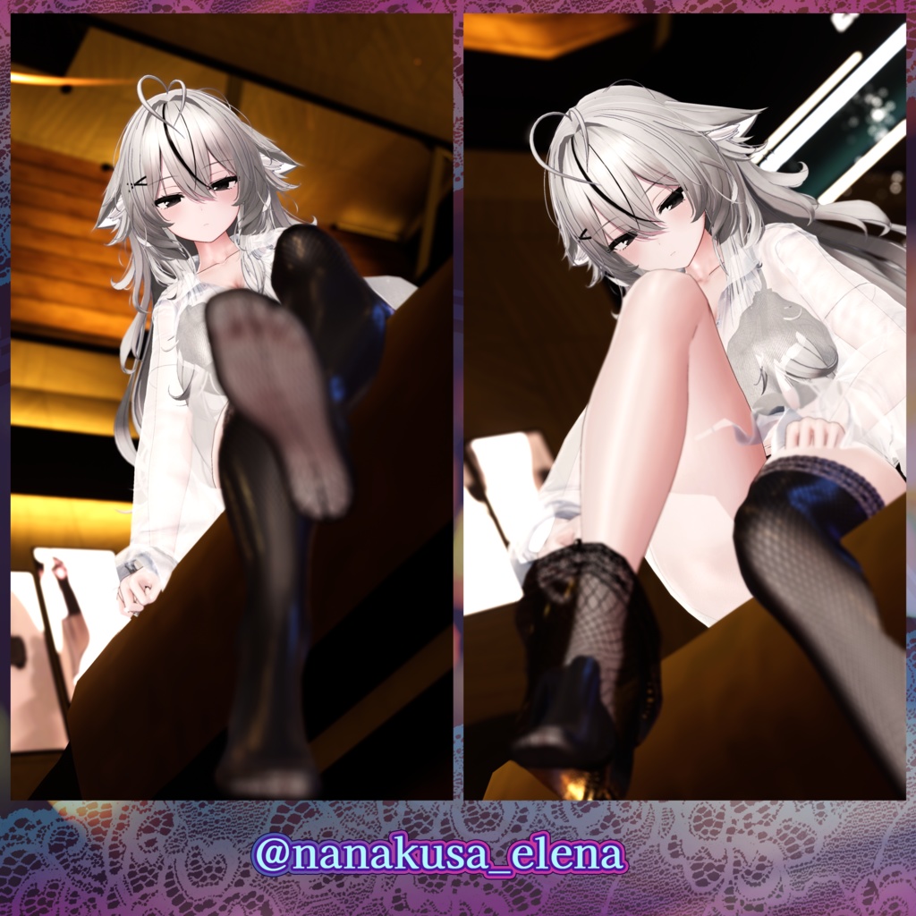 「Milltina / Shinano / Airi」【ModularAvatar】脱げる靴下 ~Stocking Slider 3.0~