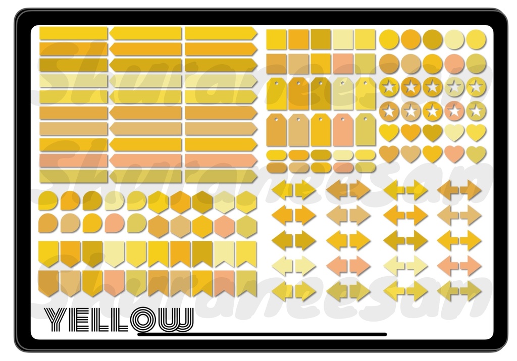 デジタルプランナー用マスキングテープ