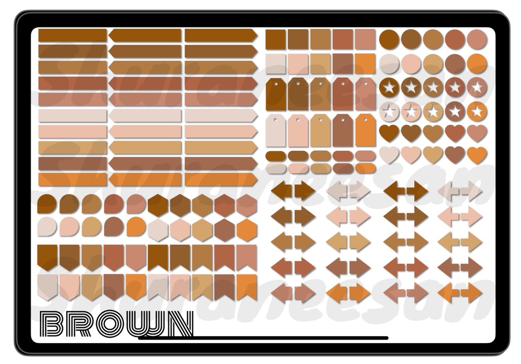 デジタルプランナー用マスキングテープ