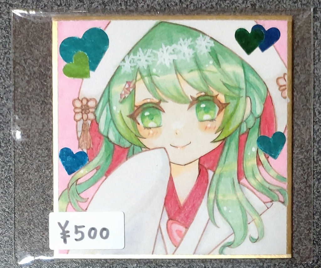 雪ミク2013苺白無垢豆色紙