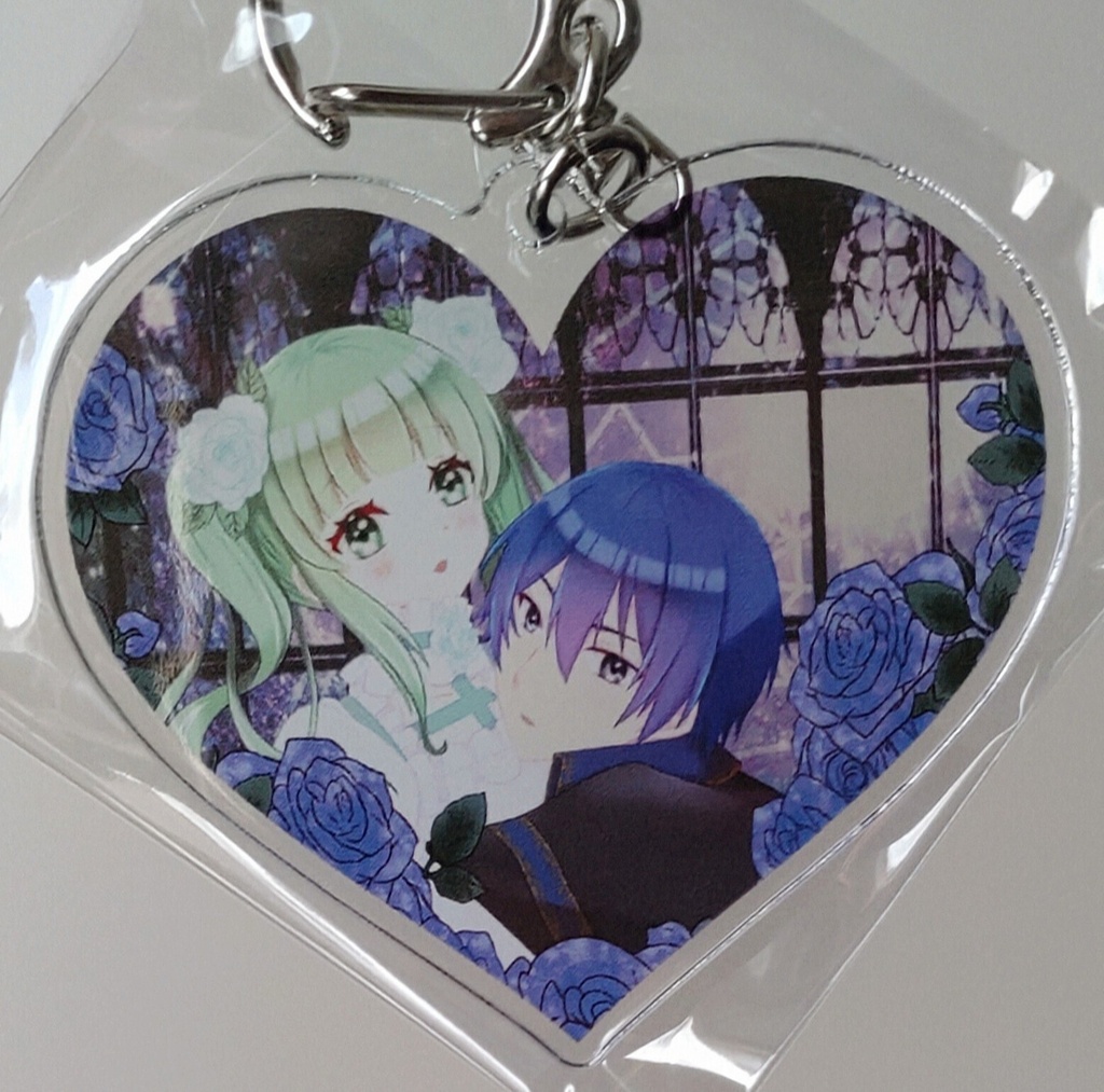 カンタレラハート型アクリルキーホルダー
