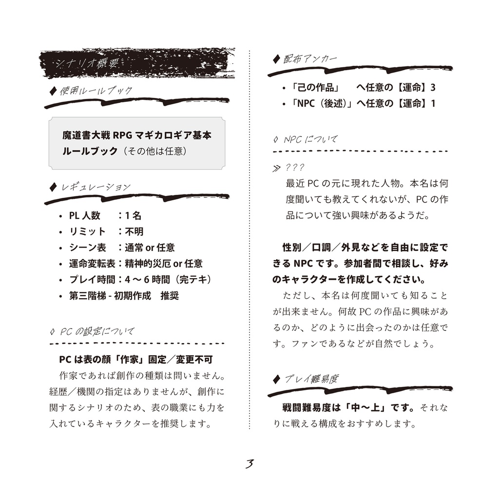 【書籍版】マギカロギアシナリオ「火創」