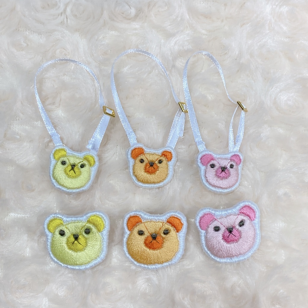 【推しカラー】ぬい用ポシェット&ブローチのセット