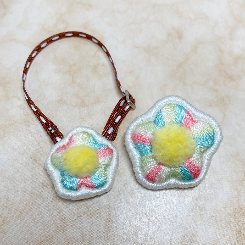 ぬい用ポシェット&ブローチのセット