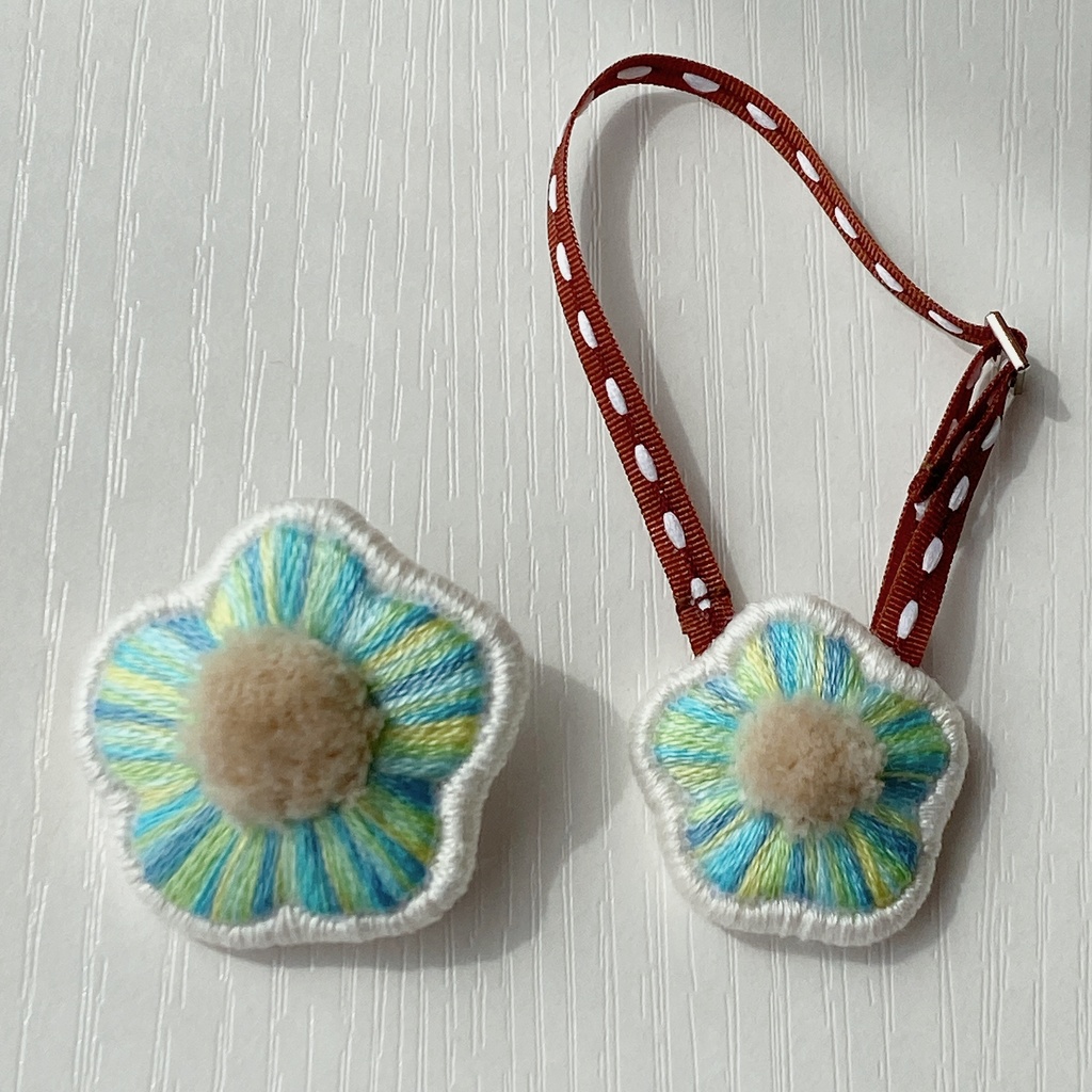 ぬい用ポシェット&ブローチのセット