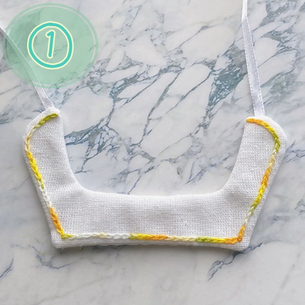 つけ襟【グラデーション】