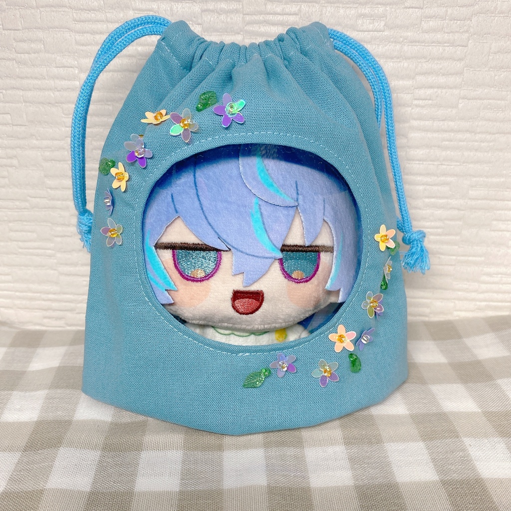 お花のぬい巾着