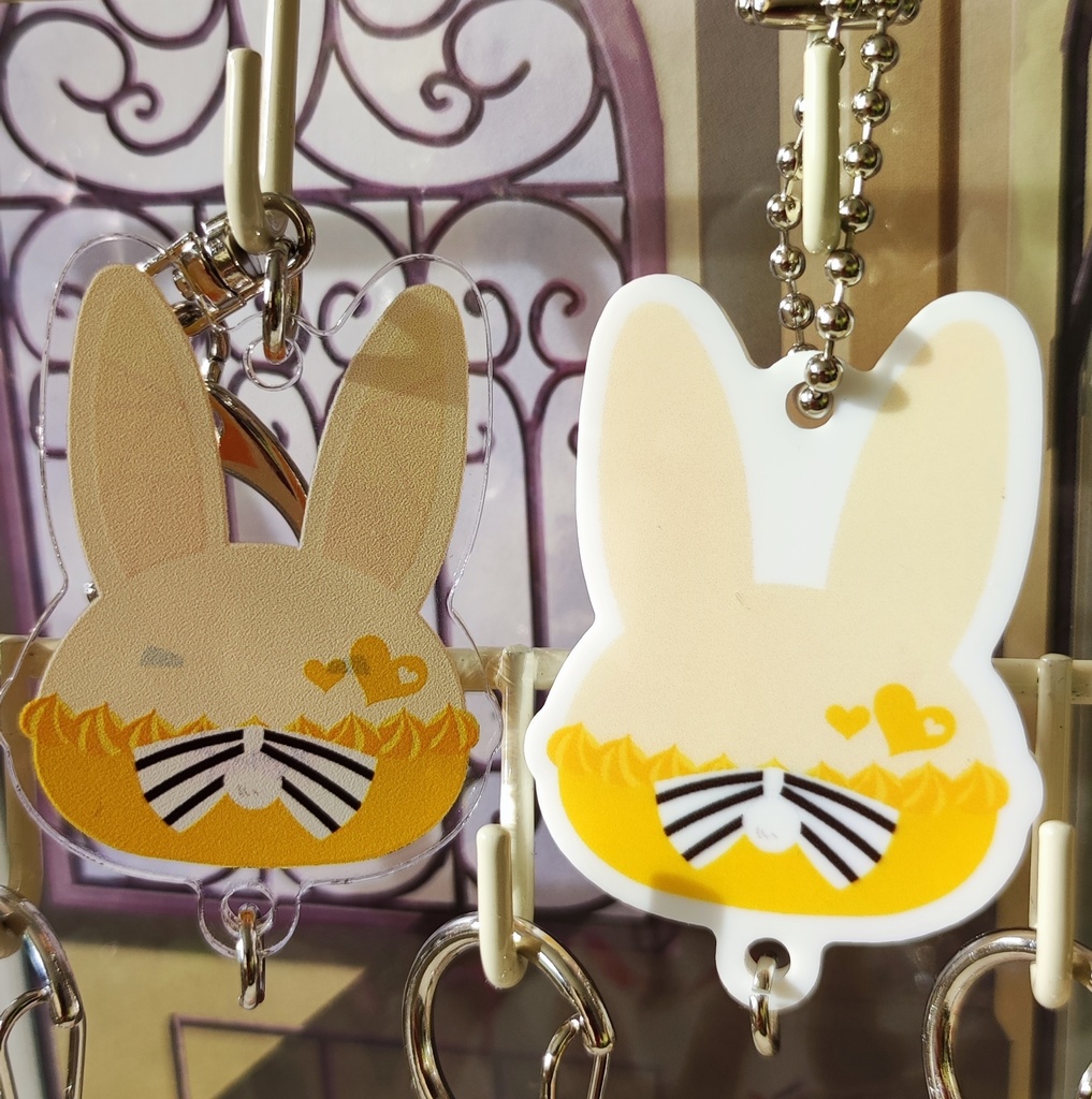 バニーアクキー(白アクリル)