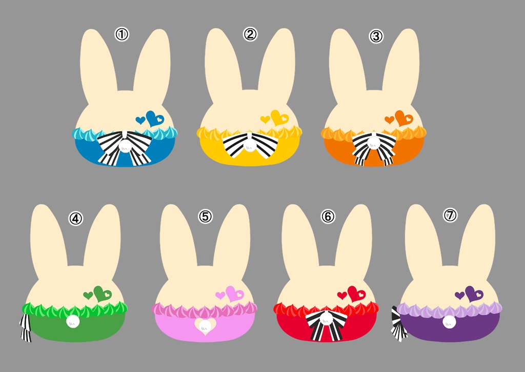 バニーアクキー(白アクリル)