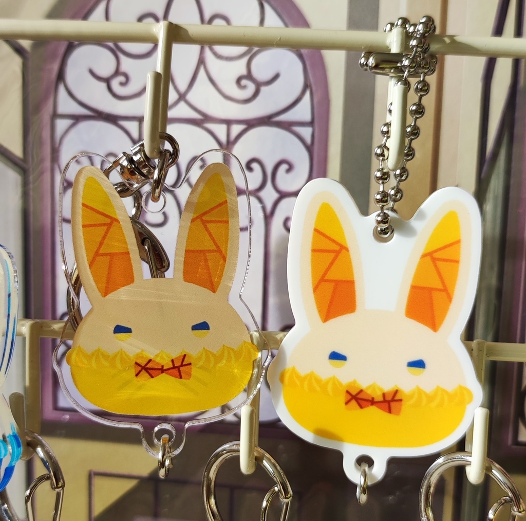 バニーアクキー(白アクリル)