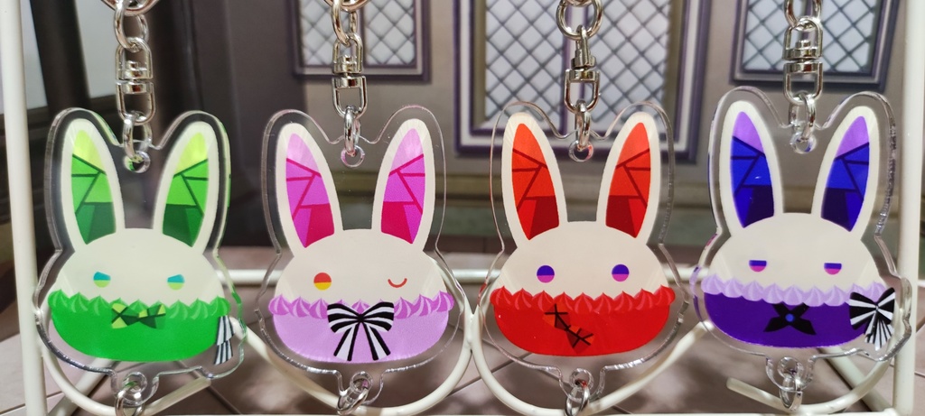 バニーアクキー(透明アクリル)