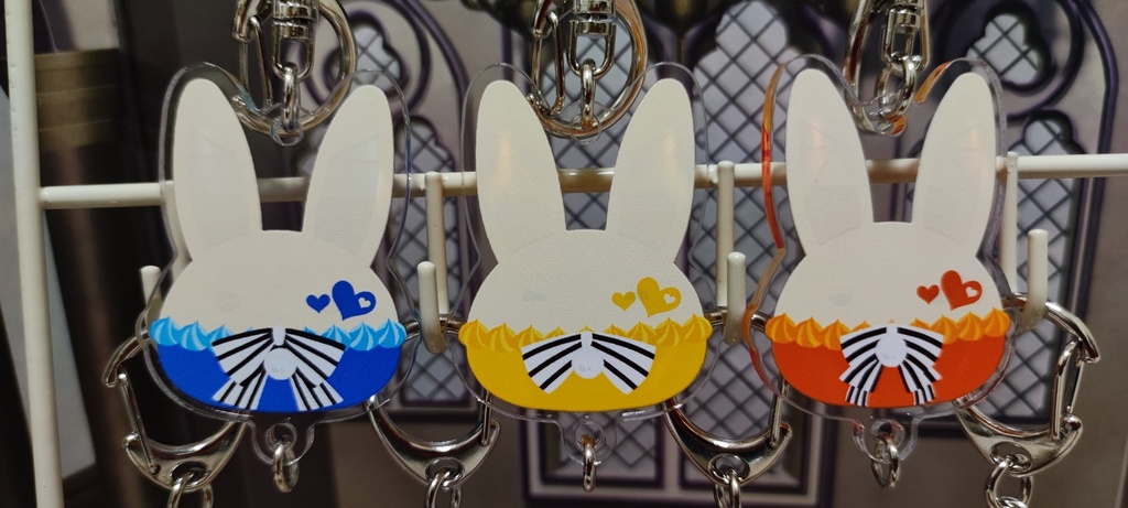 バニーアクキー(透明アクリル)