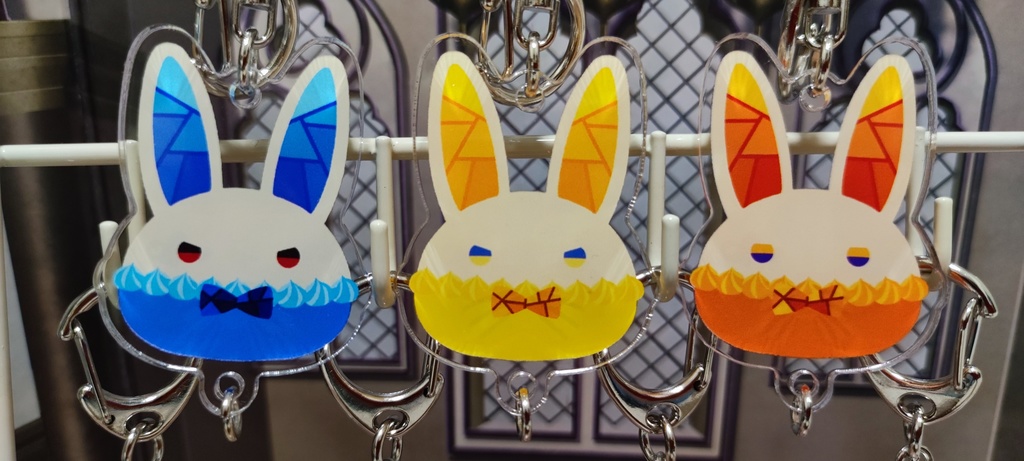 バニーアクキー(透明アクリル)