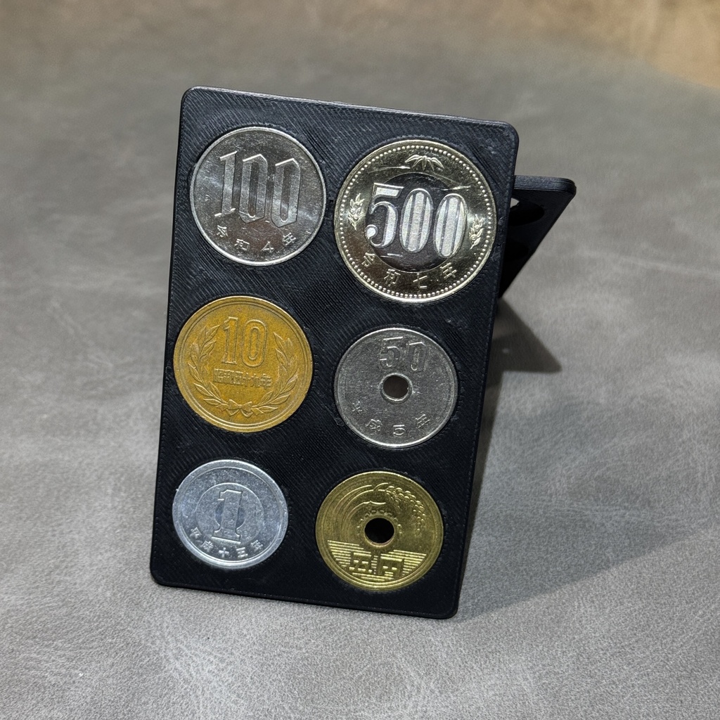 厚み2.5mm クレジットカードサイズ - 薄型コインケース（ブラック）