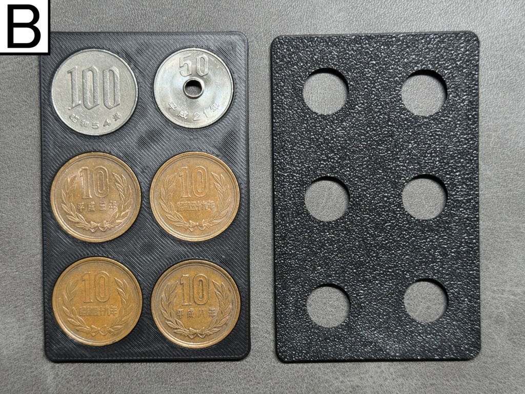 厚み2.5mm クレジットカードサイズ - 薄型コインケース(ブラック)