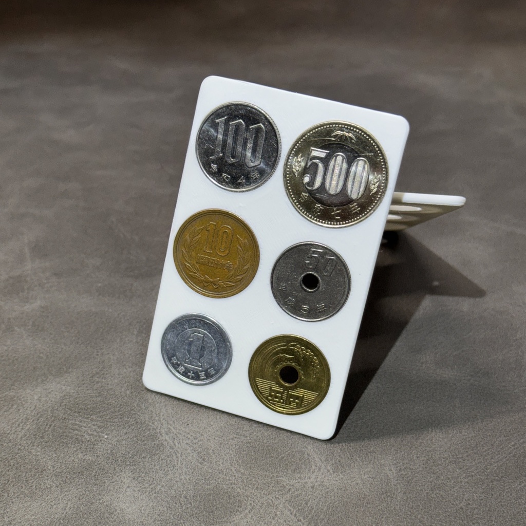 厚み2.5mm クレジットカードサイズ - 薄型コインケース（ホワイト）