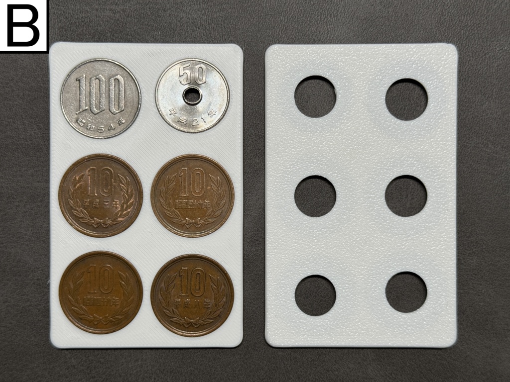 厚み2.5mm クレジットカードサイズ - 薄型コインケース(ホワイト)