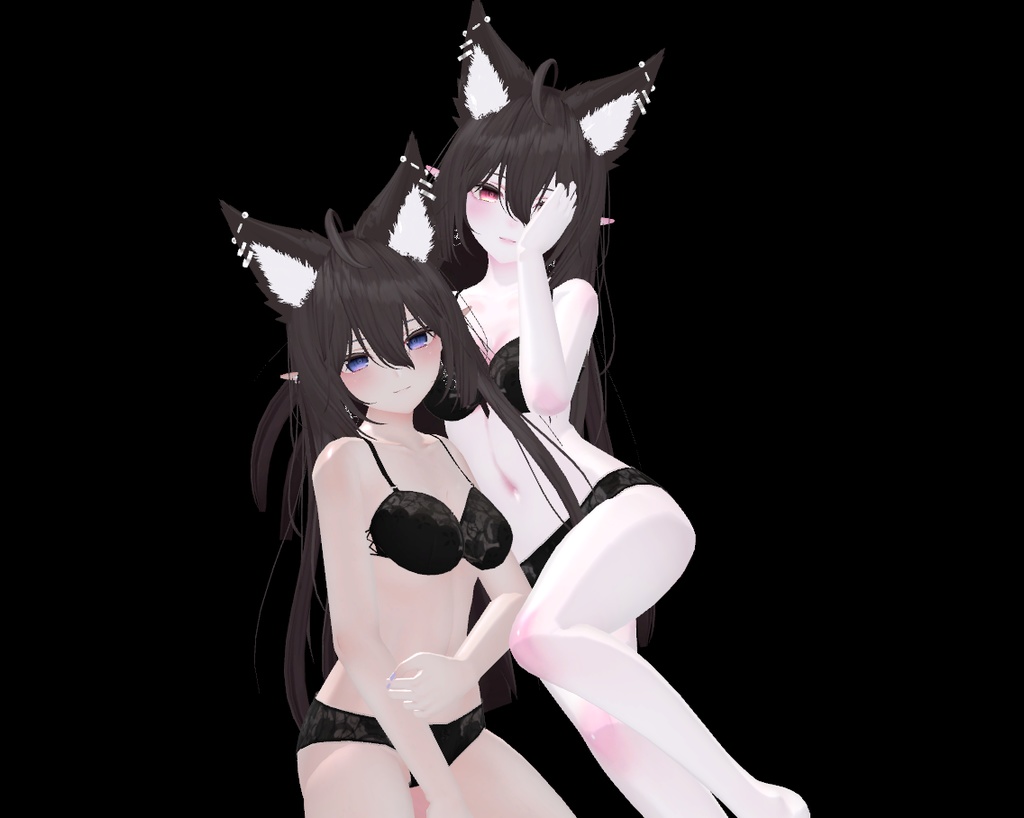 【ウルフェリア専用】Wolferia Dewy Nude Makeup&skin Texture ウルフェリア メイク 肌 テクスチャ