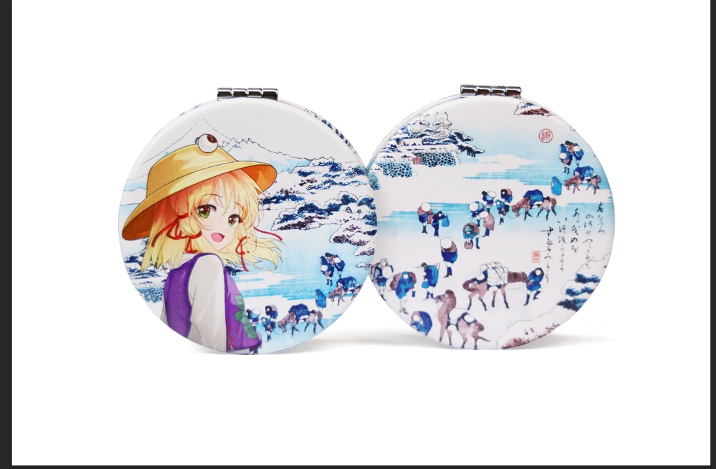 諏訪湖×諏訪子 浮世絵和歌ミラー