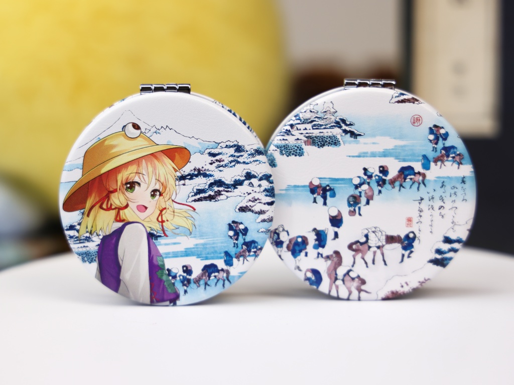 諏訪湖×諏訪子 浮世絵和歌ミラー