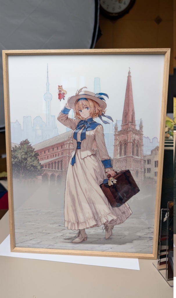 アートパネル『明治17年の上海アリス・マーガトロイド』 諏訪幻想紀行×東方南堂界遇