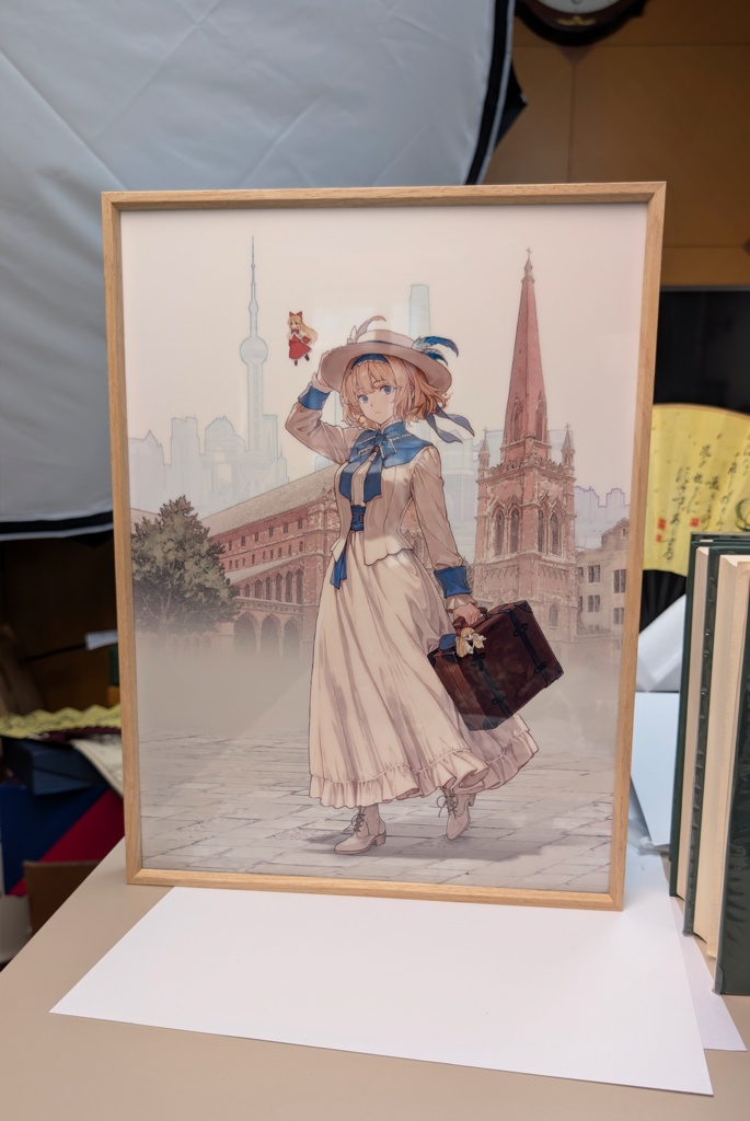 アートパネル『明治17年の上海アリス・マーガトロイド』　諏訪幻想紀行×東方南堂界遇
