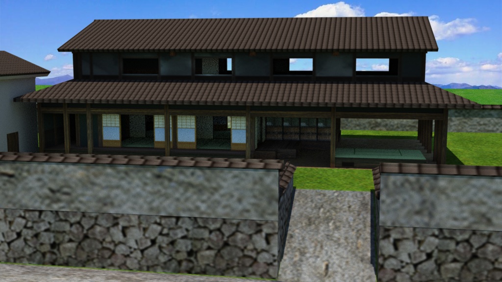 二階建て古民家【3Dモデル、VRC】