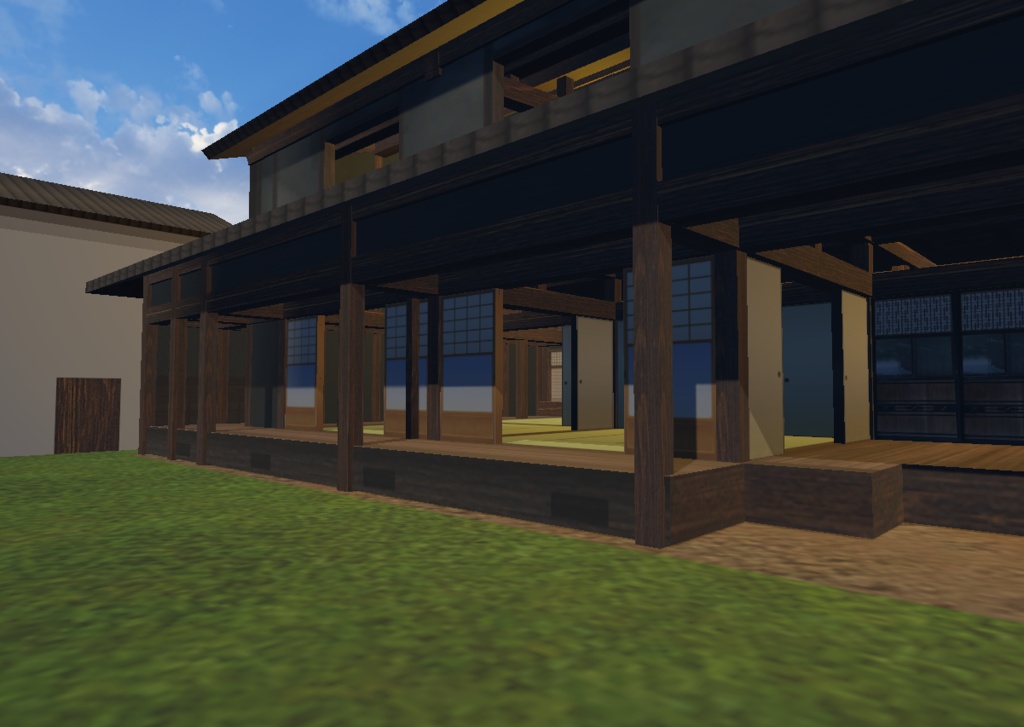 二階建て古民家【3Dモデル、VRC】