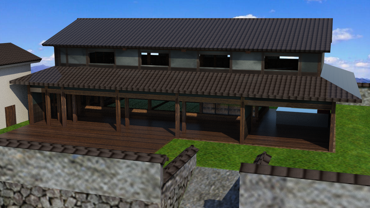 広々とした古民家【3Dモデル、VRC】