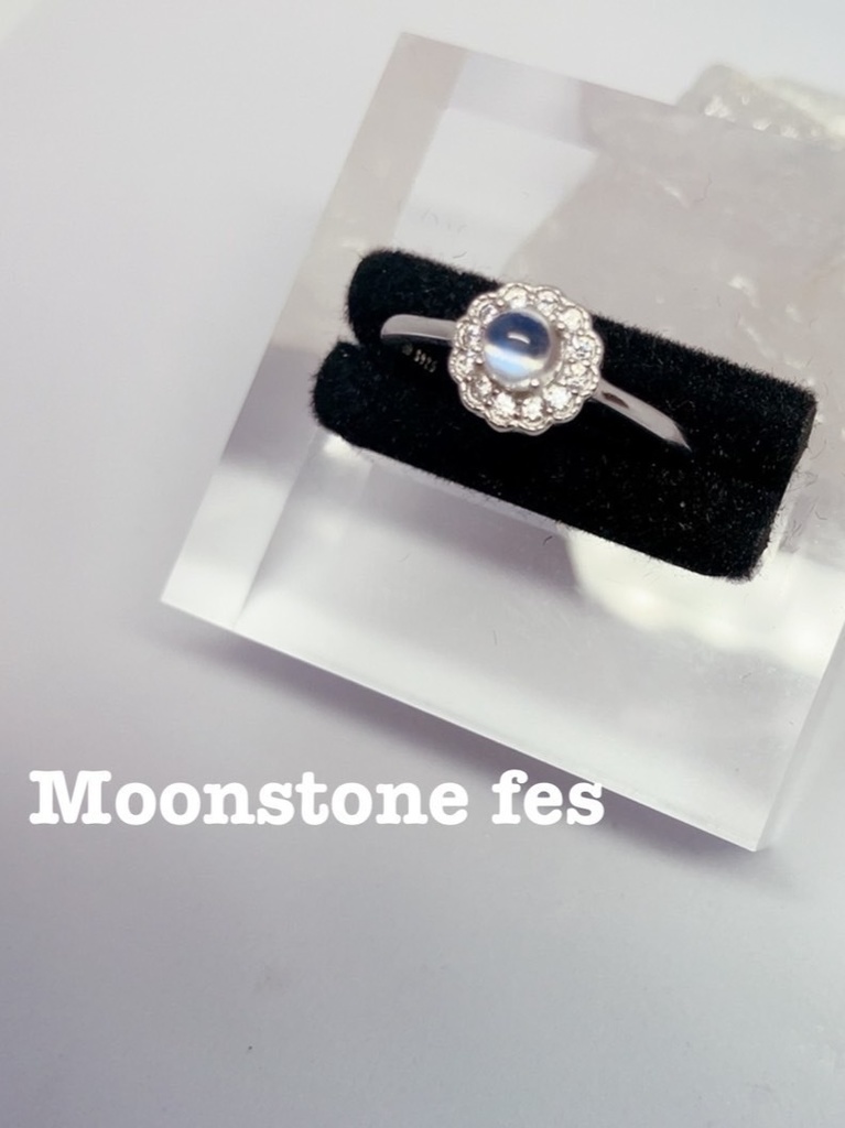 （極） Moon stone fes「 moon stone ring②」