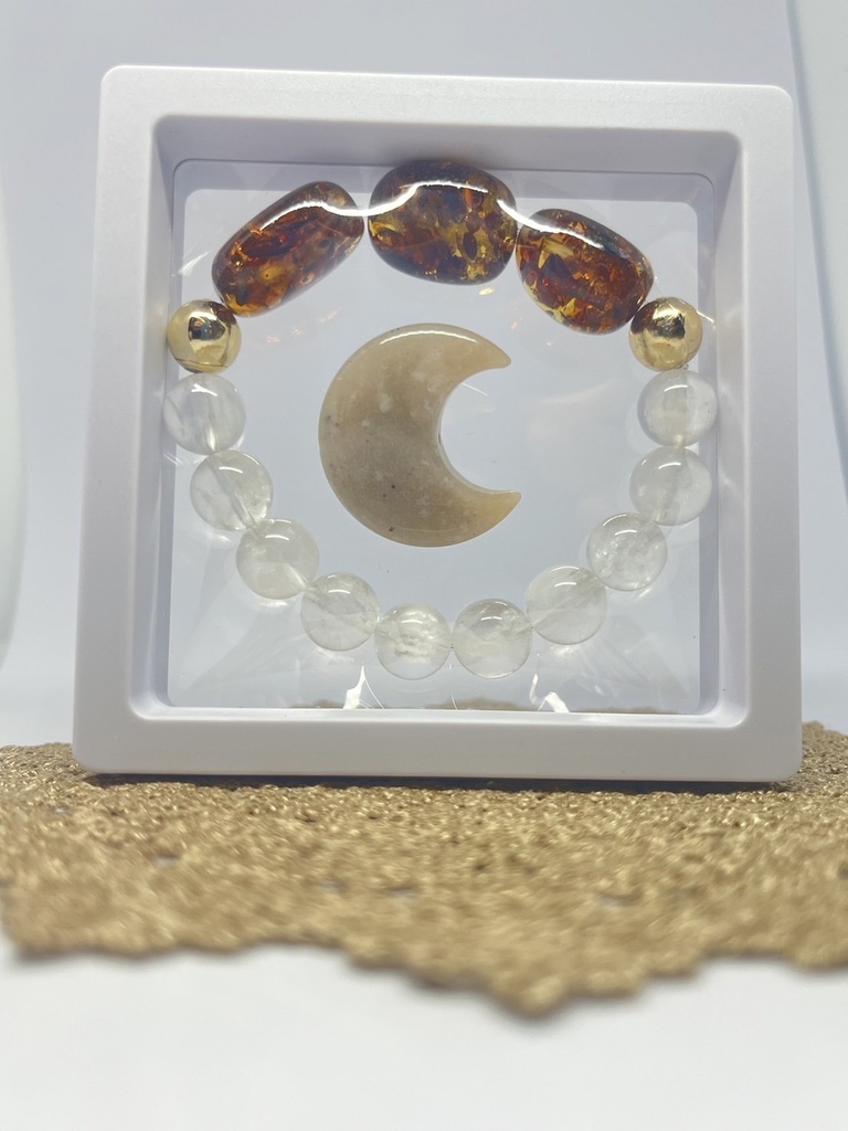 （coco made) 「amber✖️ moon stone」