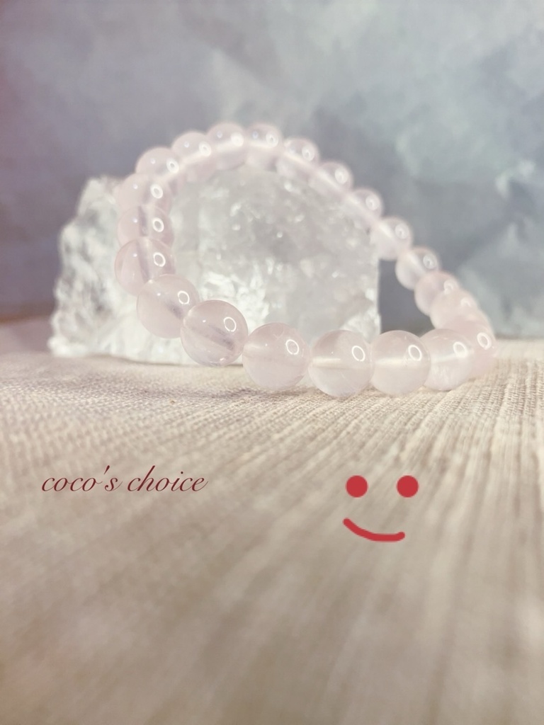 「Rose Quartz✖️ICE Clear Quarts（原石：ラフロック）」
