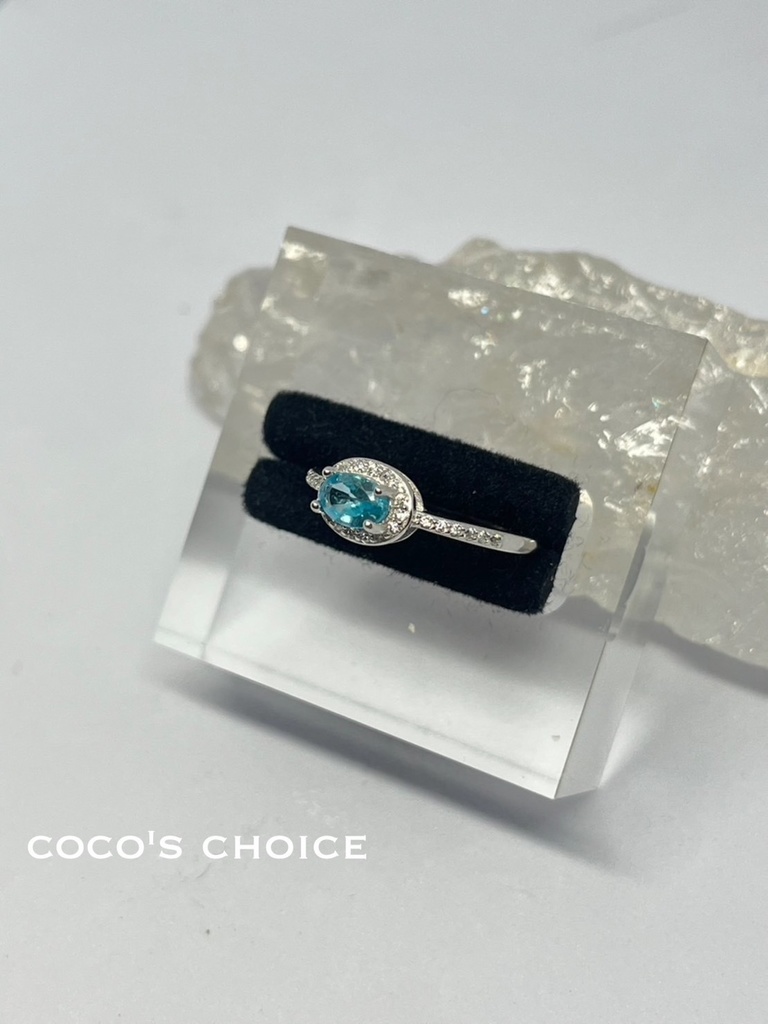 「neonblue apatite  ring」