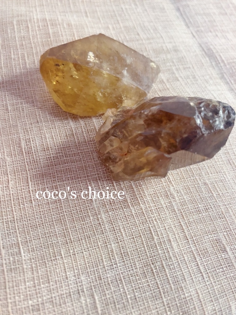 「brandy citrine ラフロック2点」
