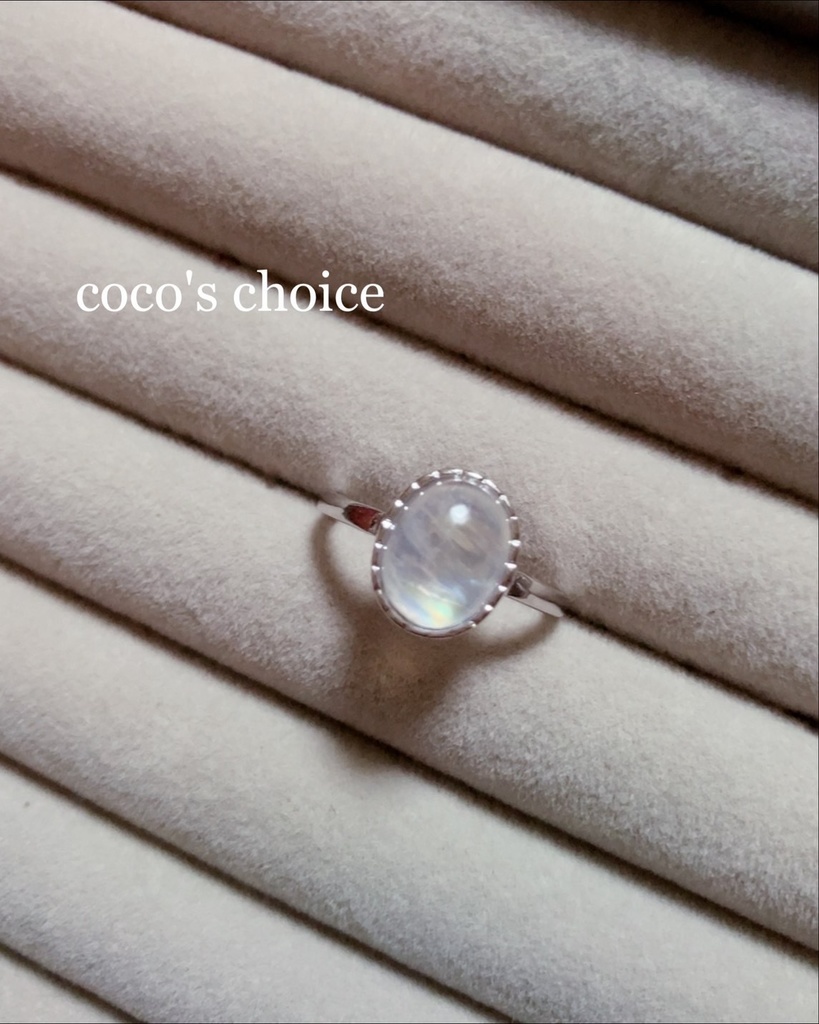 （極）「 moon stone ring①」