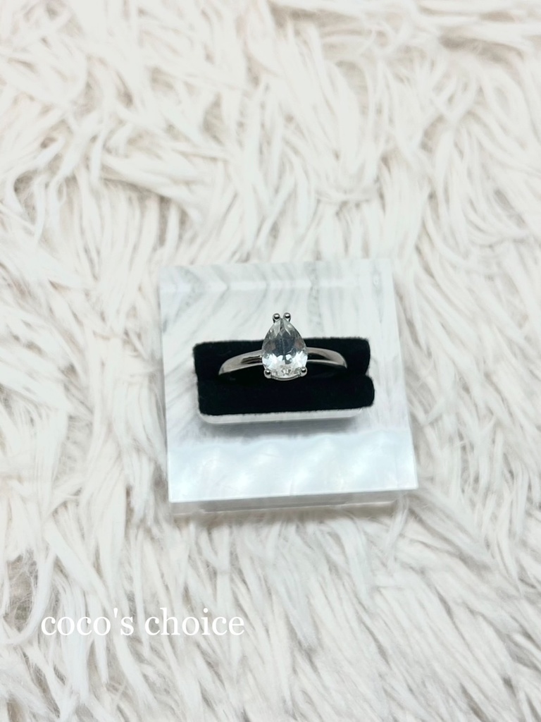 希少「Hyalite opal  ring」