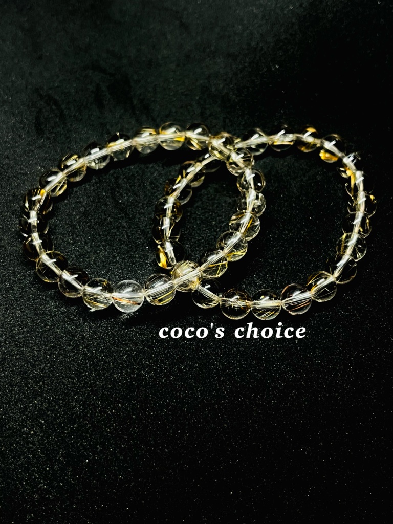 Silver Rutilated quartz