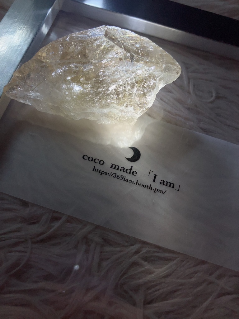 「rutile rough rock✖️水晶さざれ石100g②」