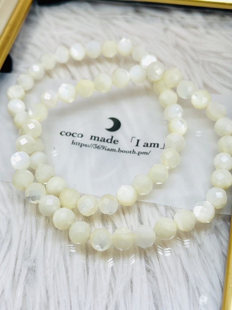 「mother of pearl：cut bracelet」