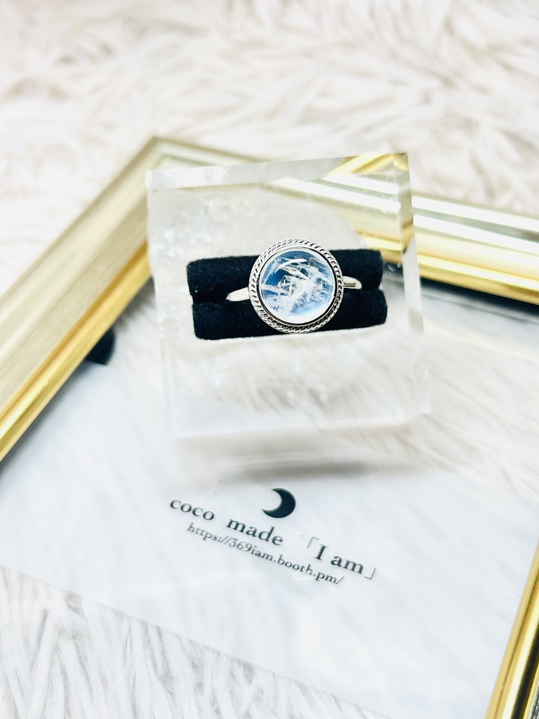 新月🌑「極　Moonstone ring」